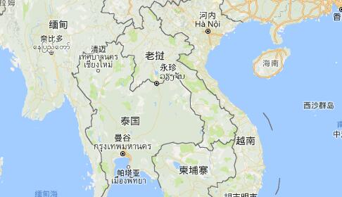 老挝地图